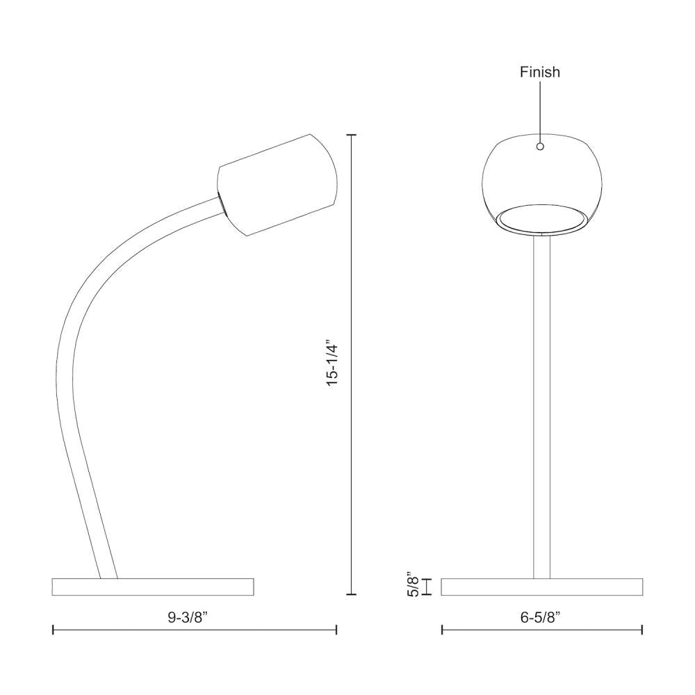 Kuzco Lighting Inc. FLUX TL46615-GWH Lamp Transitional - Gloss White