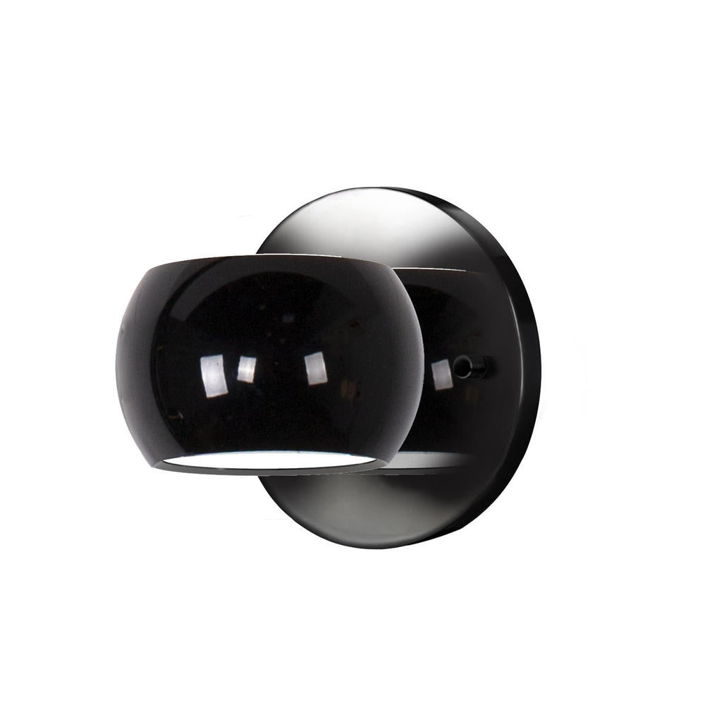 Kuzco Lighting WS46604-GBK Wall Sconce, LED, Gloss Black