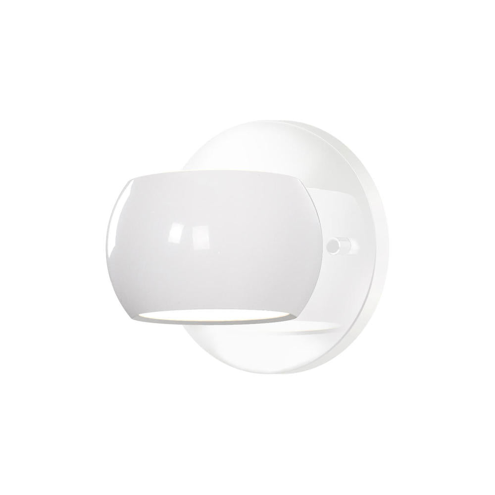 Kuzco Flux WS46604-GWH Wall Sconce, LED, Gloss White