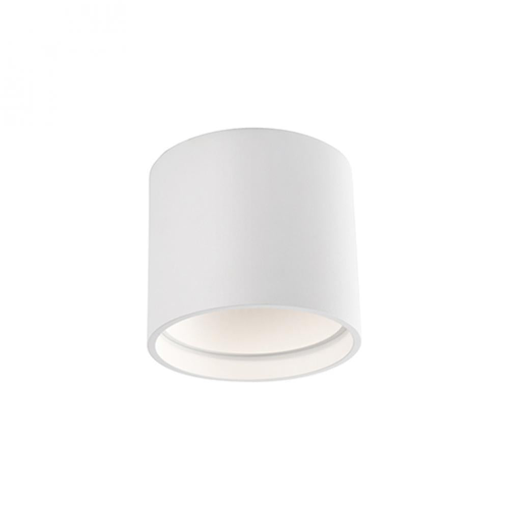 Kuzco Falco FM10605-WH-UNV Flush Mount Light Fixture, UL Damp Rated, White