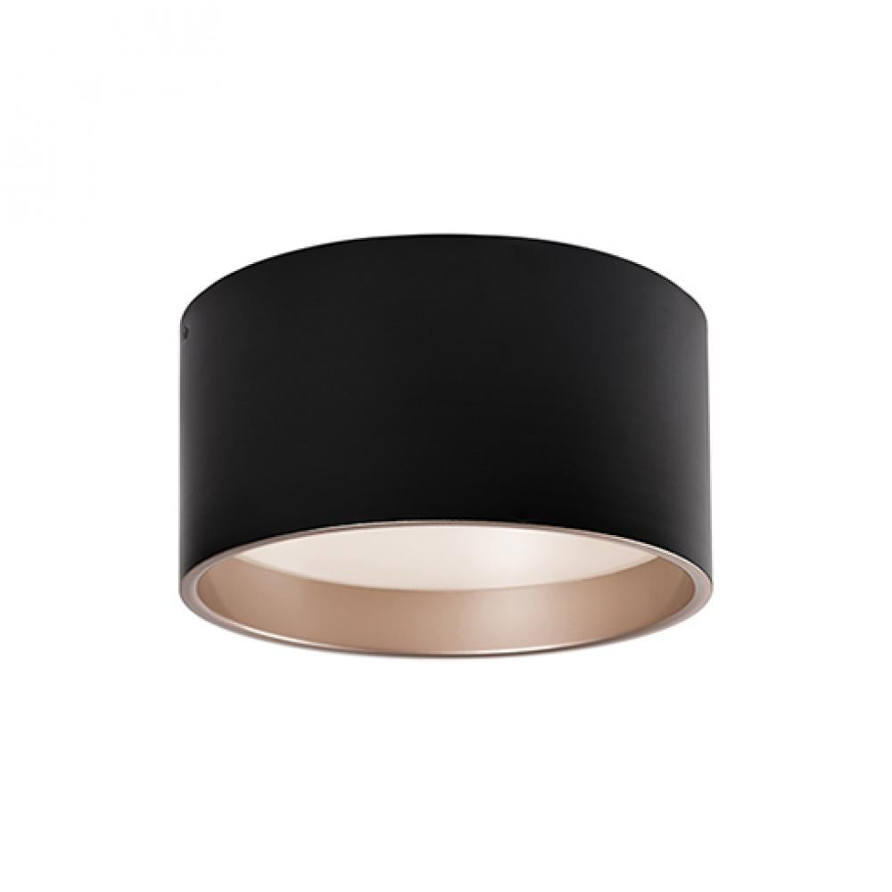 Kuzco Lighting FM11414-BK-5CCT Mousinni 14-in Black LED Flush Mount, UL Damp Rated, Black
