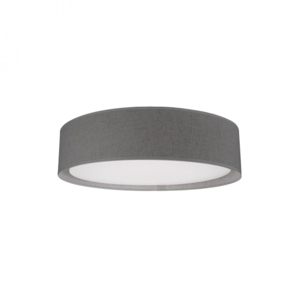 Kuzco Dalton FM7916-GY-5CCT LED Flush Mount Fixture, UL Damp Rated, Gray