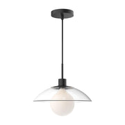 ALORA MOOD Francesca PD517112MBCL Pendant Light Fixture, Clear Glass/Matte Black