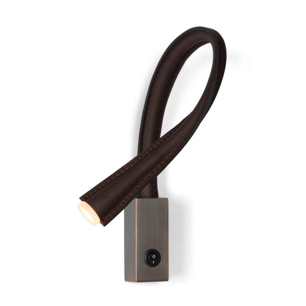 Flexiled ap l.600 leather Wall Reading Light - Designer King & Roselli for Contardi
