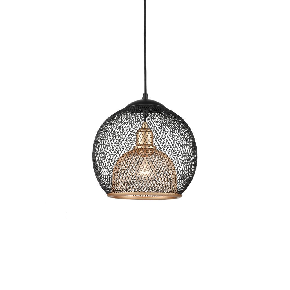 Kuzco Lighting 494412-BK/GD Pendant Light Fixture, UL Damp Rated, Black/Gold