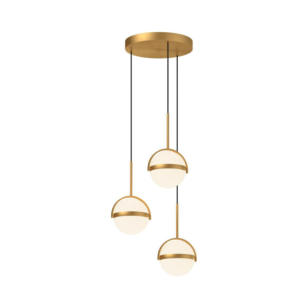 ALORA Lighting MP301003BG Multi Pendant, LED, Brushed Gold