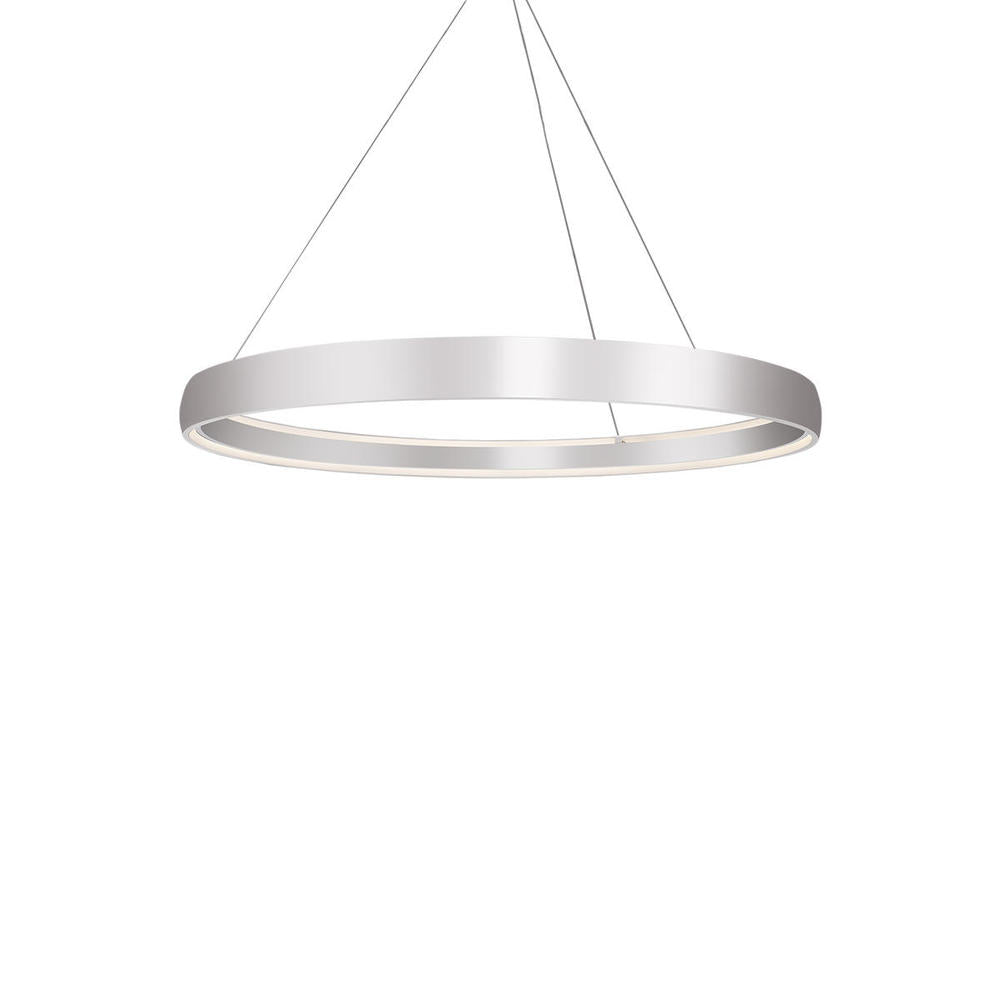 Kuzco Halo PD22753-BS LED Pendant Fixture, UL Damp Rated, Brushed Silver
