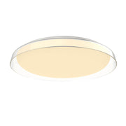 Kuzco  FM43121-CL Flush Mount, 21-in Clear LED, Steel Base with Acrylic Shade, Matte Black or Clear