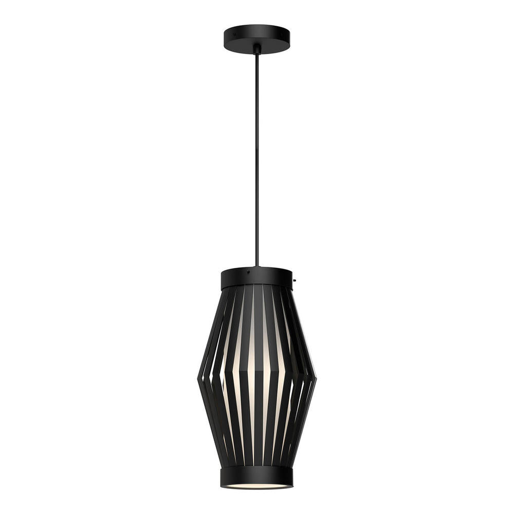 ALORA MOOD Lighting Hana PD434509MBOP Pendant, 1 Light, Matte Black/Opal Matte Glass