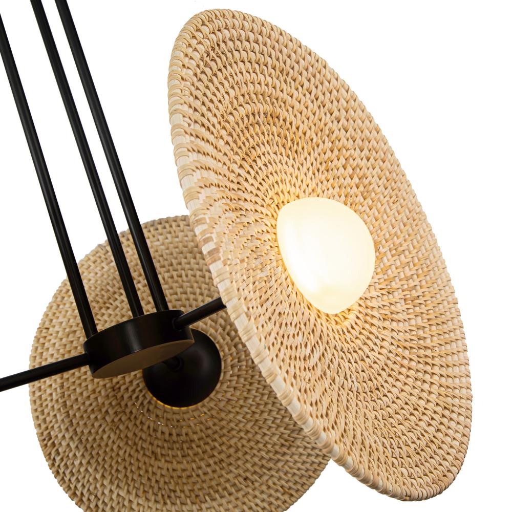 Alora Lighting PD350318UBWO LED Pendant, 25W, Urban Bronze/Woven Finish