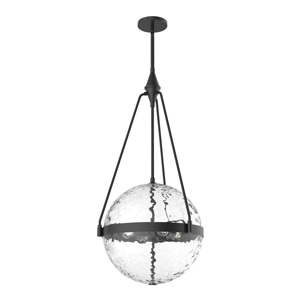 ALORA MOOD Lighting PD406418MBWC Pendant, 4 Lights, Matte Black/Clear Water Glass
