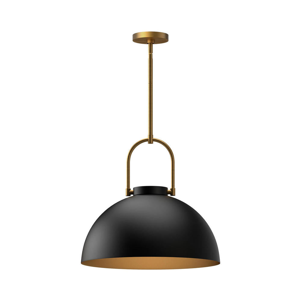 ALORA MOOD Lighting PD504016MB Pendant, 1 Light, Matte Black