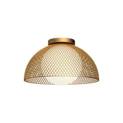 ALORA MOOD Lighting FM402513GDOP Flush Mount, 60W, Gold/Opal Matte Glass