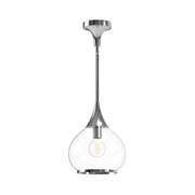 ALORA MOOD Lighting PD524110CHCL Pendant, Vintage-inspired, Chrome/Clear Glass