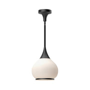 ALORA MOOD Lighting PD524110MBOP Pendant, 1 Light, Matte Black/Opal Matte Glass