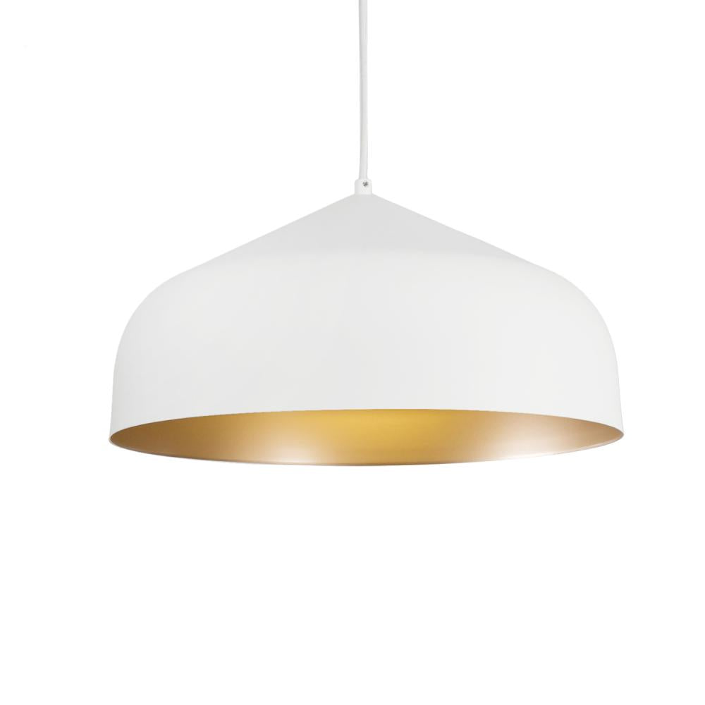 Kuzco Lighting 49117-WH/GD Pendant, 1 Light, White/Gold