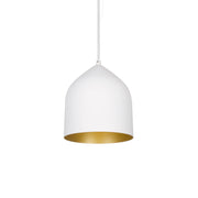 Kuzco PD9108-WH/GD Pendant Light Fixture, UL Listed, White/Gold