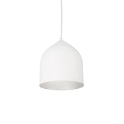 Kuzco PD9108-WH/SV Pendant, LED, 8-in, White/Silver