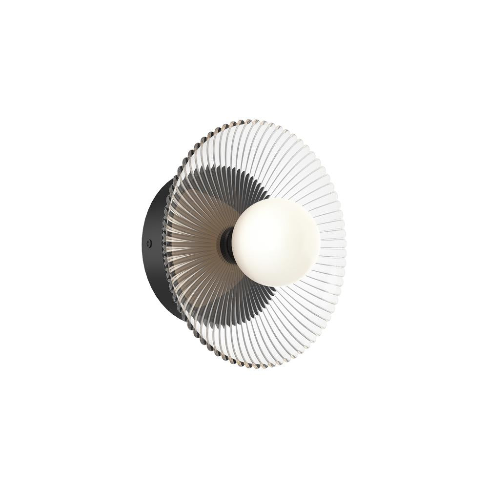 ALORA MOOD Lighting Hera WV417510MBCR Wall/Vanity Light Fixture, UL Damp Rated, Matte Black