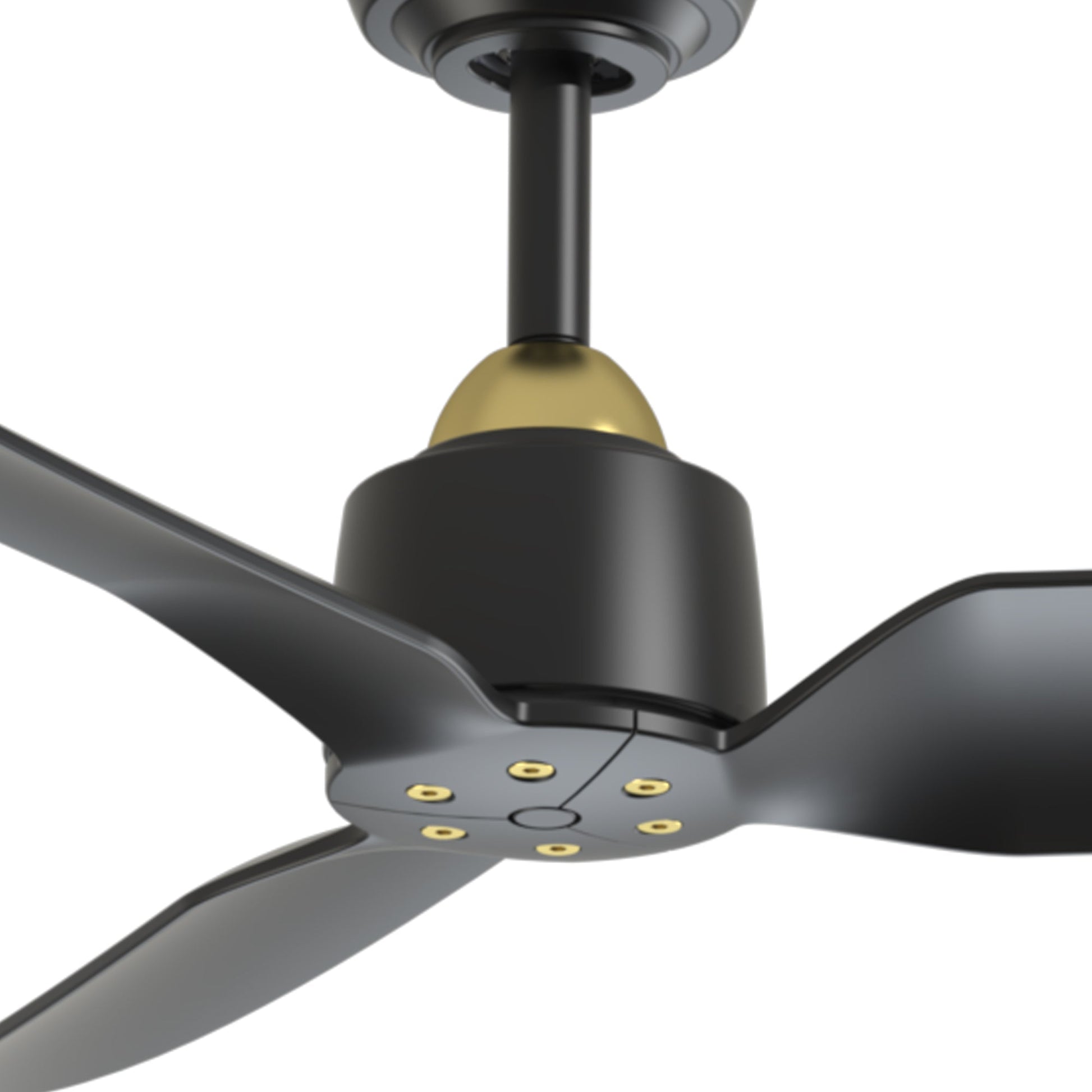 Kuzco Lighting CF92952-BG/MB FAN Ceiling Fan, 52-in, Brushed Gold/Matte Black