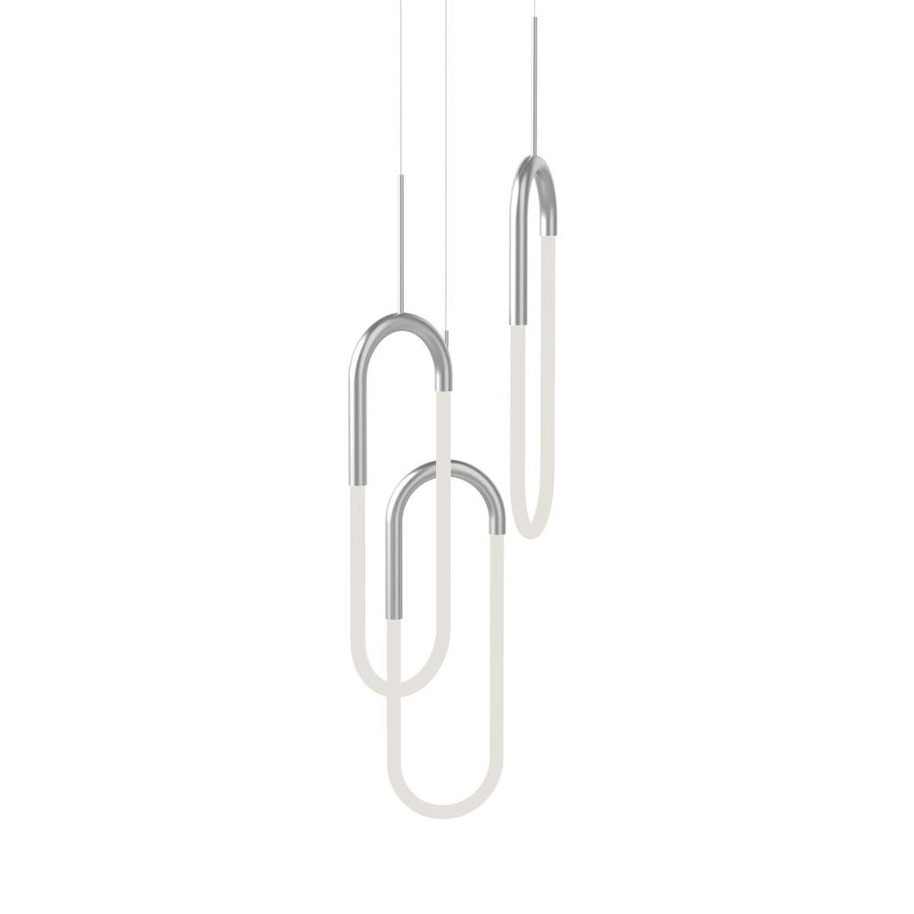 Kuzco Lighting MP95103-CH Multi Pendant, 30W Watt, Extruded Aluminum Body, Chrome
