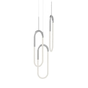 Kuzco Lighting MP95103-CH Multi Pendant, 30W Watt, Extruded Aluminum Body, Chrome