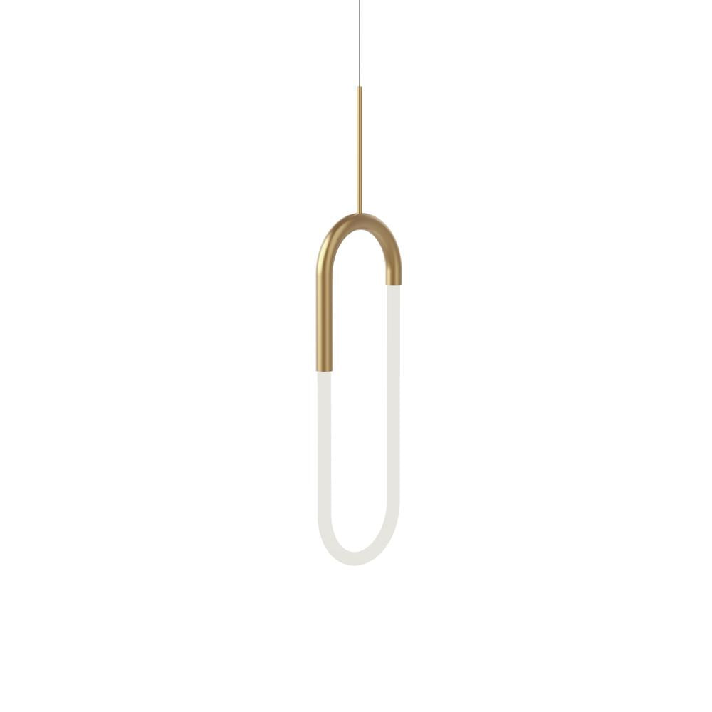 Kuzco Lighting PD95108-BG Huron 8-in Pendant Light Fixture, UL Damp Rated, Brushed Gold