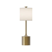 ALORA MOOD Lighting TL418726BGIL Table Lamp, UL Listed, Brushed Gold/Ivory Linen