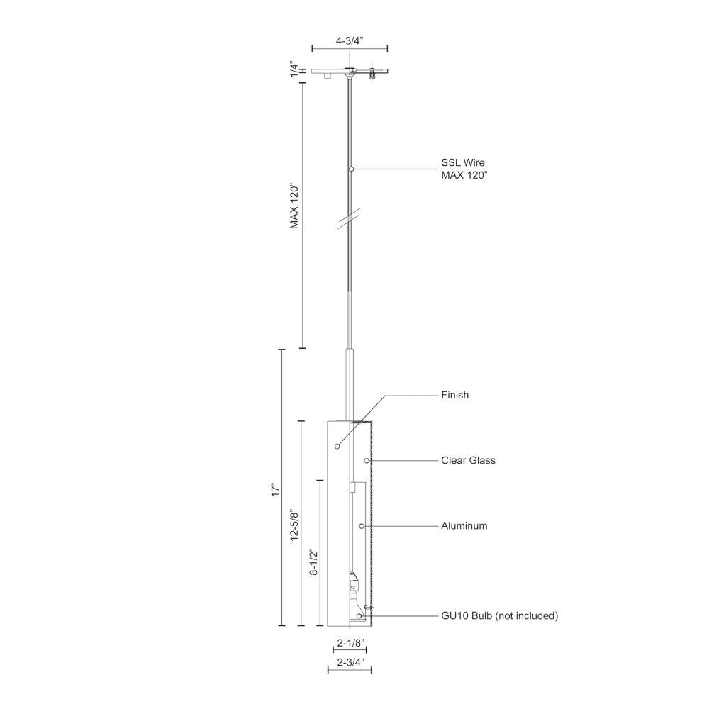 Kuzco Lighting 41411-WH Jarvis 3-in White 1 Light Pendant, UL Damp Rated, White