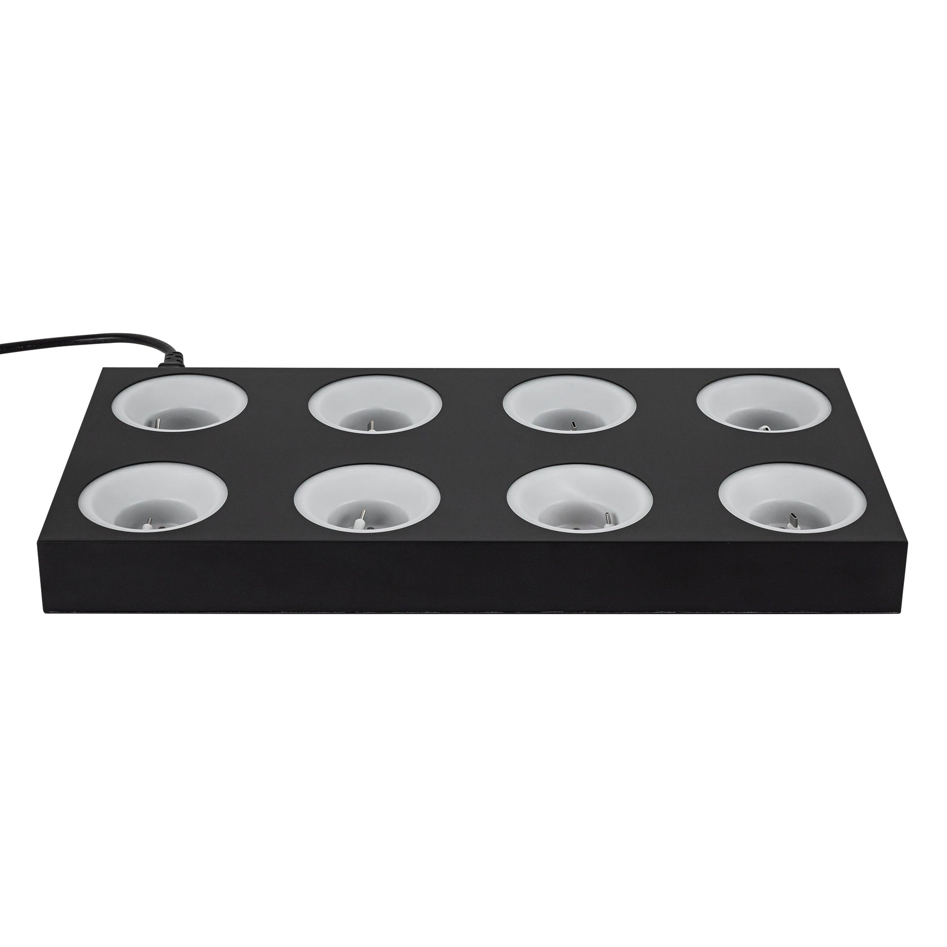 ALORA Lighting K-3219-CGR-8-BK Charging Station, 8-Unit, Black