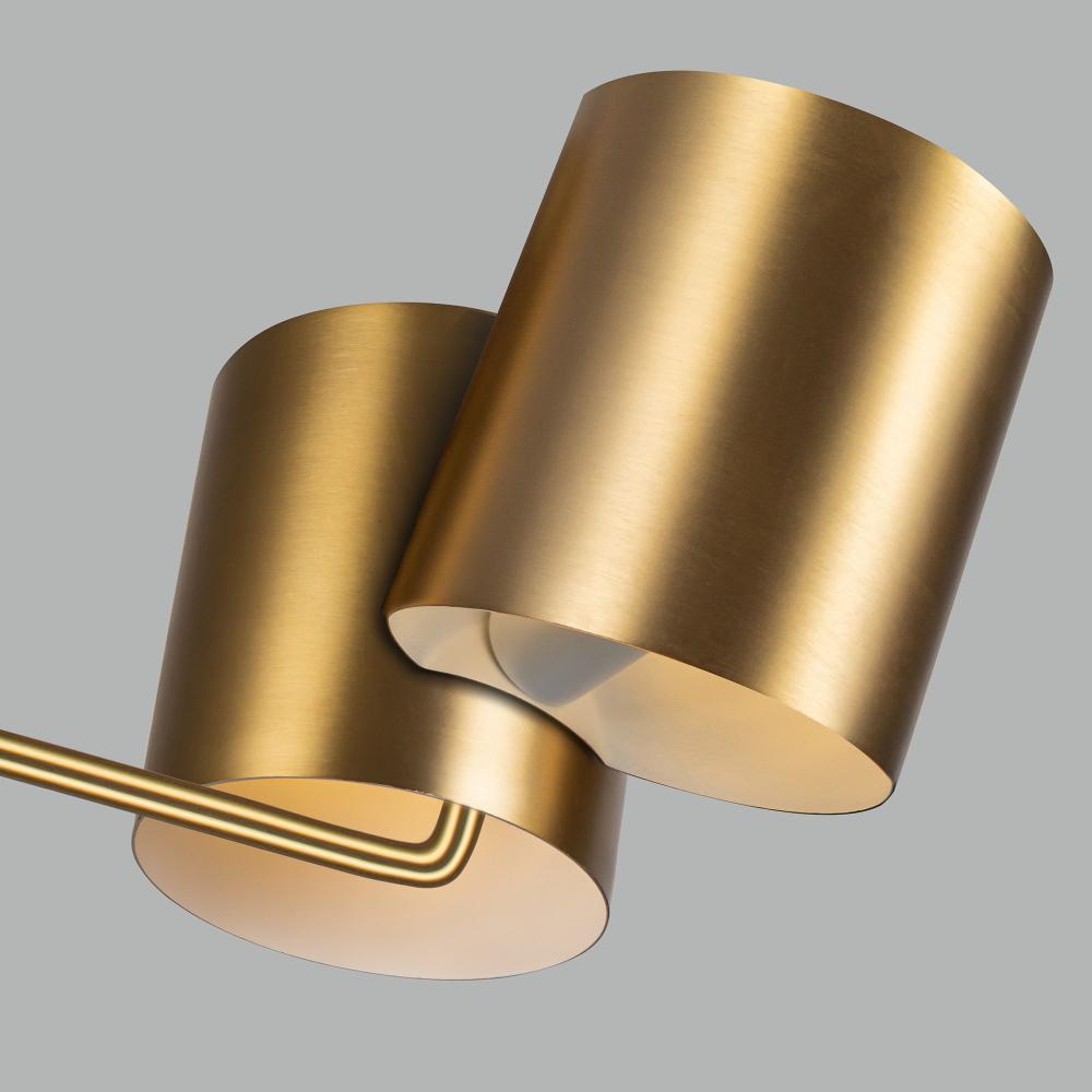 Kuzco Keiko CH58830-BG Chandelier, 30-in, 6 Lights, Brushed Gold