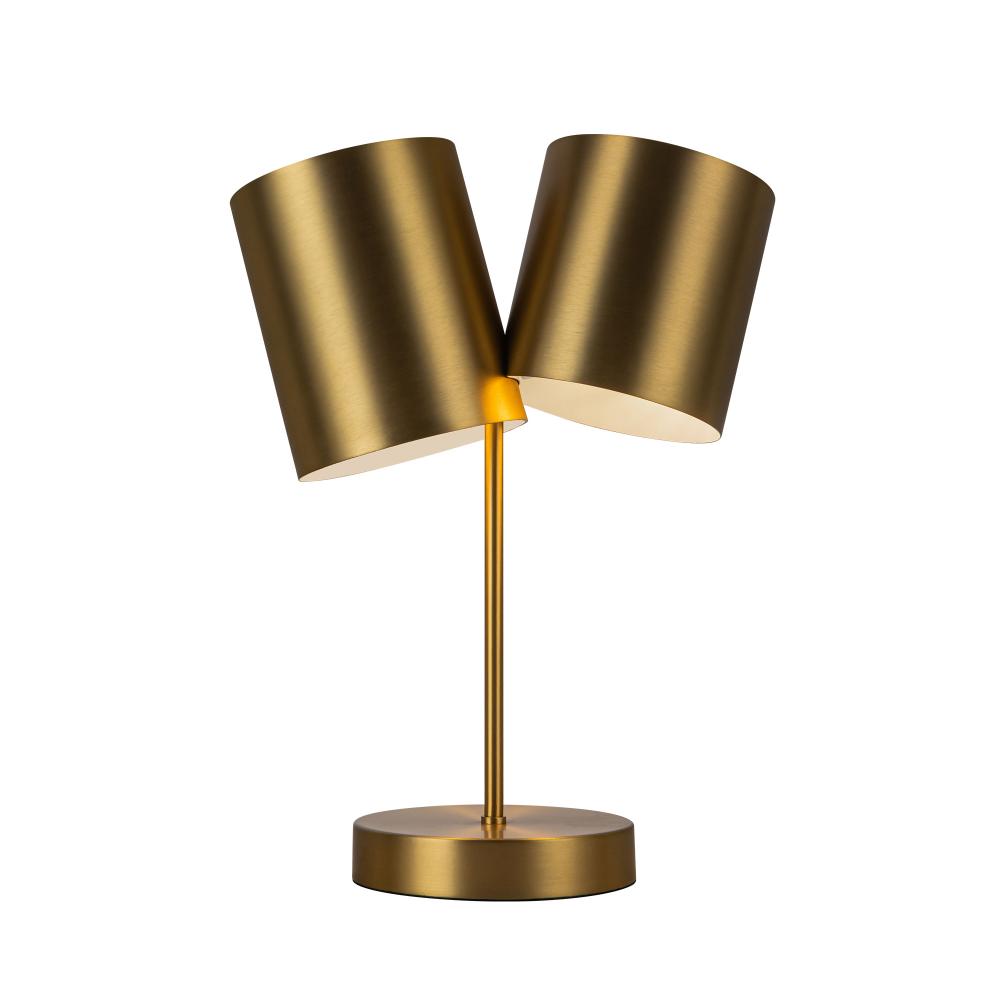 Kuzco TL58814-BG Table Lamp, 14-in, 2 Lights, Brushed Gold