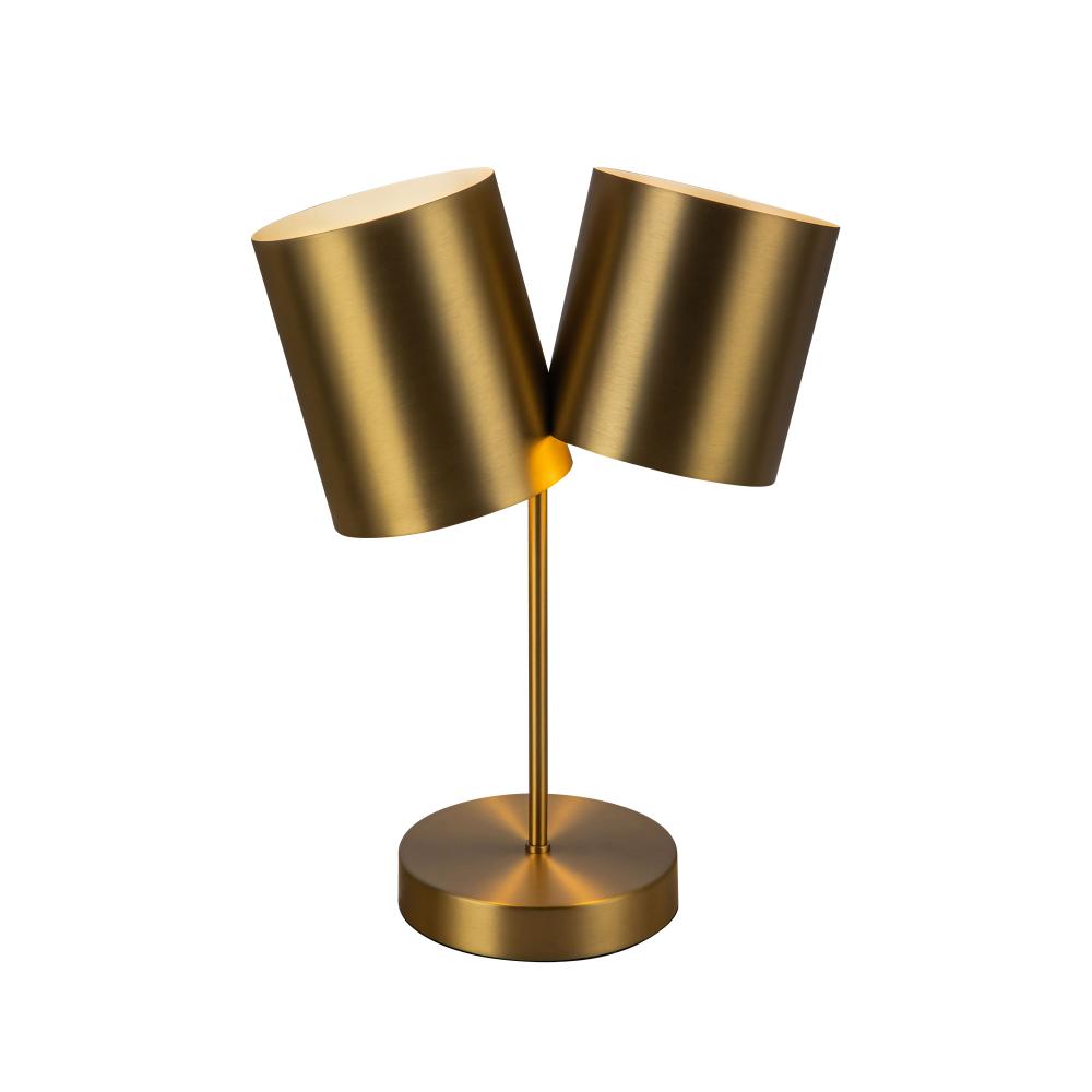 Kuzco TL58814-BG Table Lamp, 14-in, 2 Lights, Brushed Gold