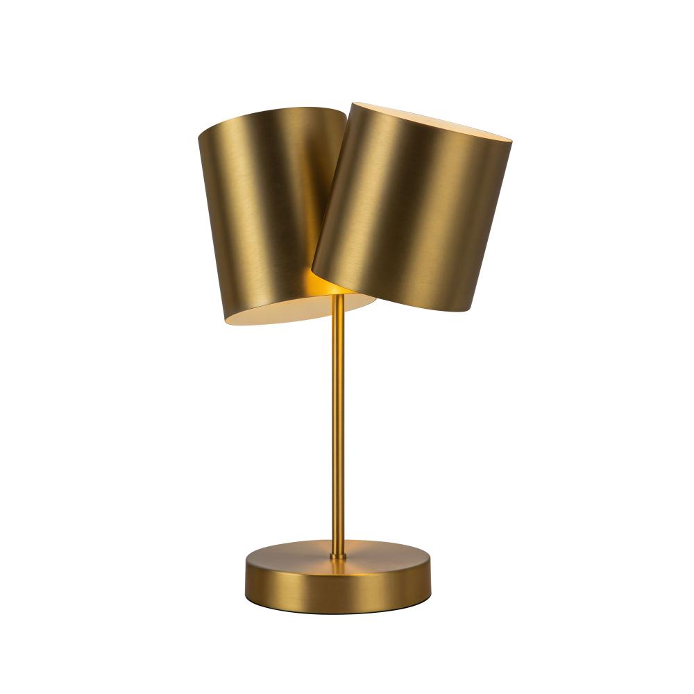 Kuzco TL58814-BG Table Lamp, 14-in, 2 Lights, Brushed Gold