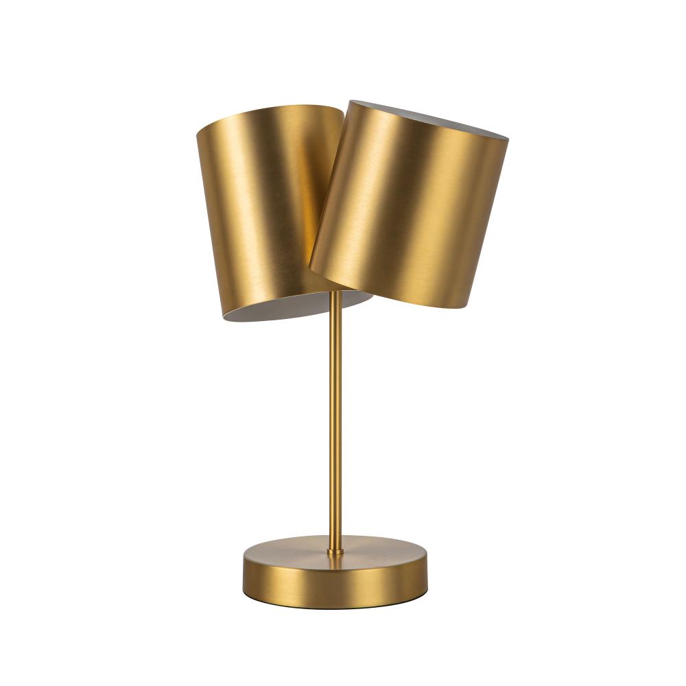 Kuzco TL58814-BG Table Lamp, 14-in, 2 Lights, Brushed Gold