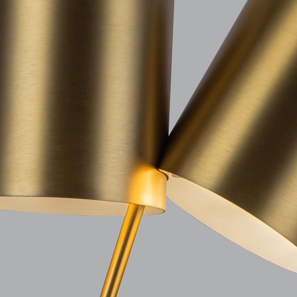 Kuzco TL58814-BG Table Lamp, 14-in, 2 Lights, Brushed Gold