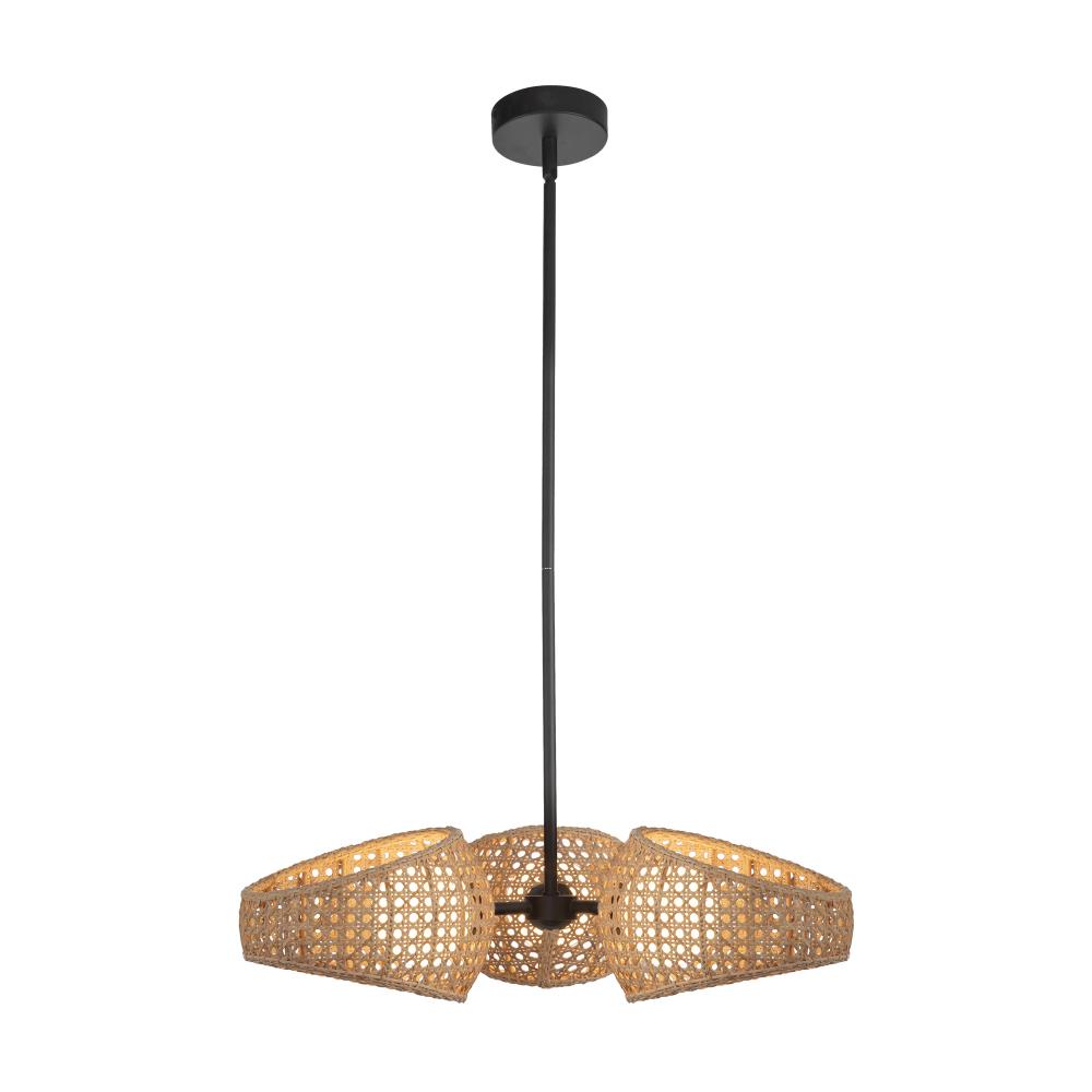 Kuzco Lighting CH20625-BK/OP LED Chandelier, UL Damp Rated, Matte Black
