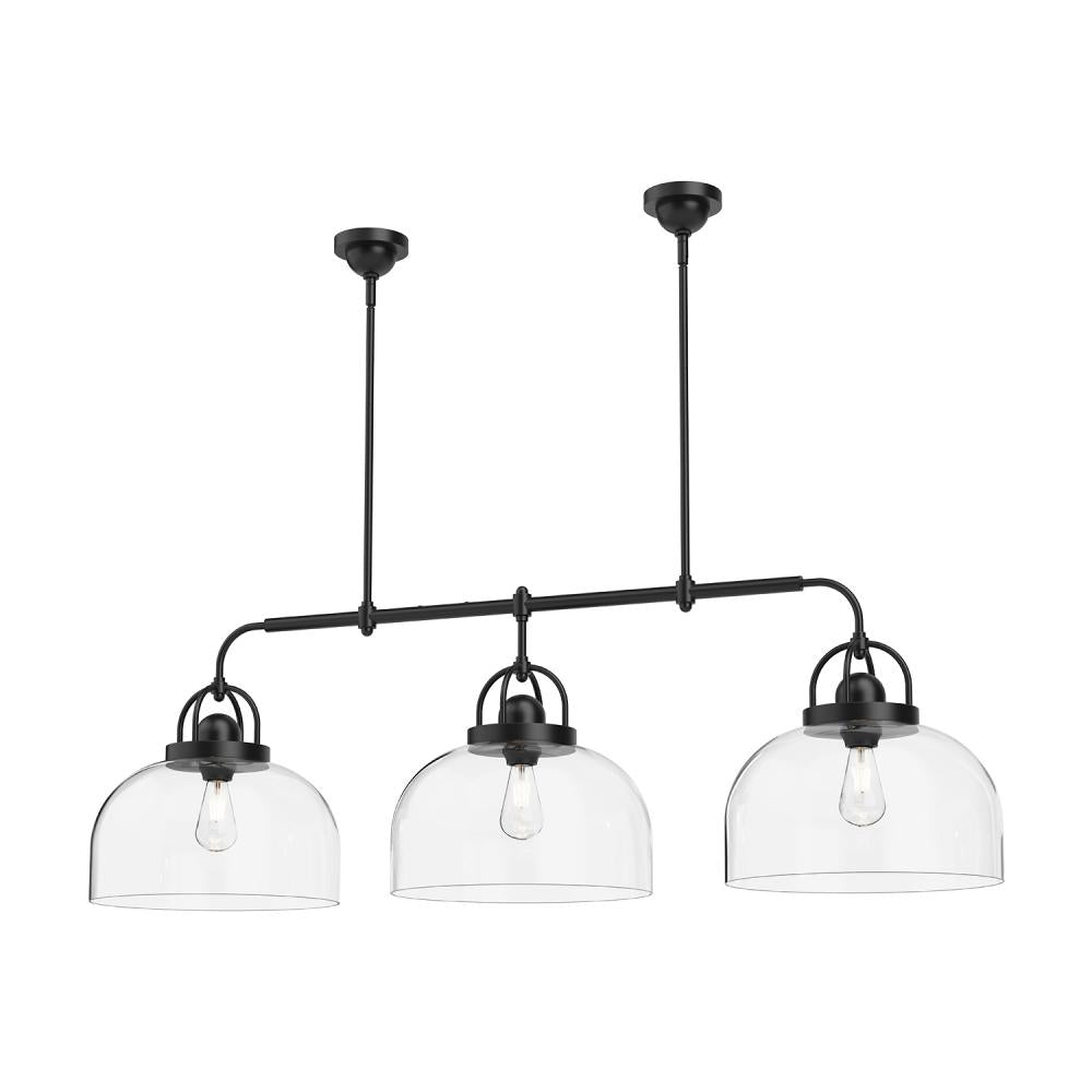 ALORA MOOD Lighting LP461155 Linear Pendant, Indoor & Outdoor Use, Matte Black