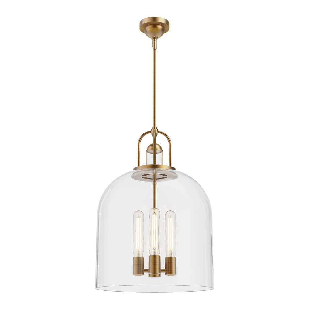 Alora Mood PD461104AG Pendant Light Fixture, 4 Lights, Indoor/Outdoor Use, Aged Gold