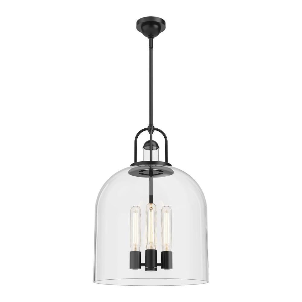 ALORA MOOD Lighting PD461104MB Lancaster 16-in Pendant Light Fixture, UL Listed, Matte Black