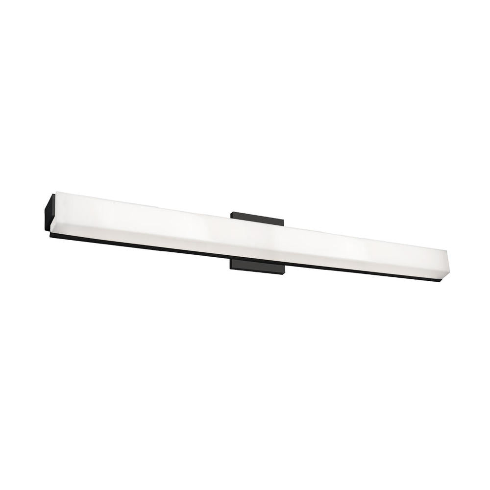 Kuzco VL47237-BK Latitude 37-in Black LED Vanity Light Fixture, UL Damp Rated, Black