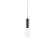 Kuzco Lena PD21703-CH Pendant, 9W Watt, Clear Glass, Chrome