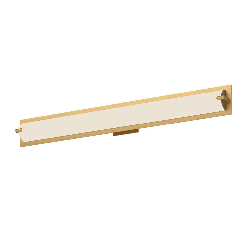 Kuzco Lighting 601002BG-LED Lighthouse Vanity Light Fixture, UL Damp Rated, Brushed Gold