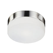 Kuzco Lighting 52022BN Flush Mount, 12-in, 2 Lights, Brushed Nickel
