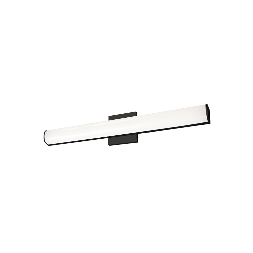 Kuzco VL61224-BK Longitude 24-in LED Vanity Light Fixture, UL Damp Rated, Black