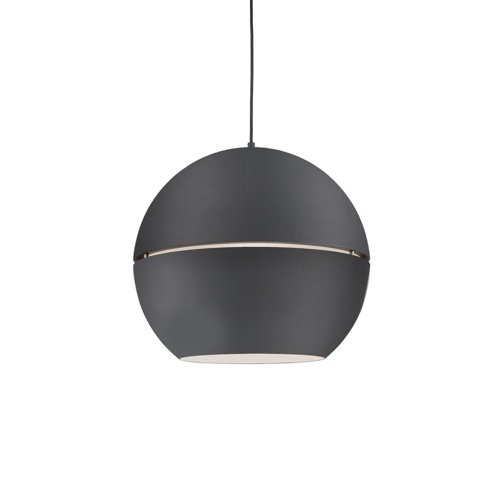 Kuzco Lighting 494024-BK Pendant Light Fixture, Black, 1 Light, 24-in