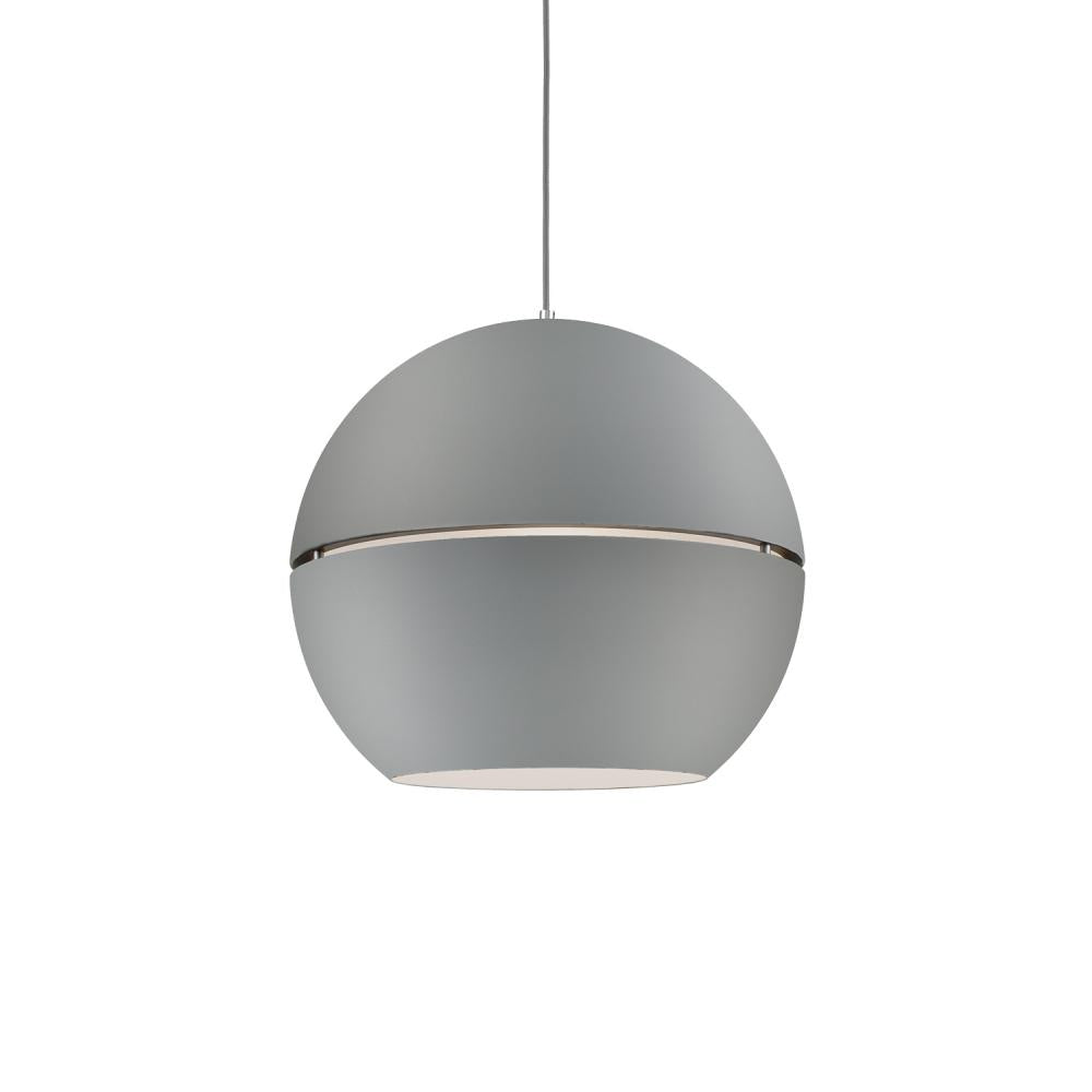 Kuzco Lighting 494024-GY Pendant Light Fixture, 1 Light, Gray Finish