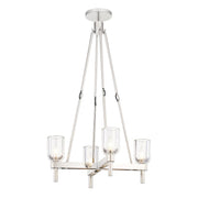 ALORA Lighting PD338422PNCC Pendant, 4 Lights, Clear Crystal/Polished Nickel