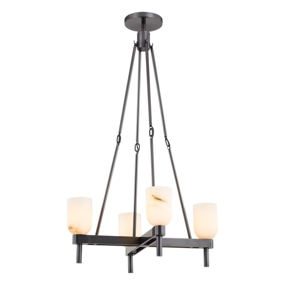 ALORA Lighting PD338422UBAR Pendant Light Fixture, Urban Bronze/Alabaster