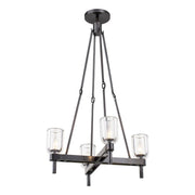 ALORA Lighting PD338422UBCC Pendant, 22-in Clear Crystal/Urban Bronze, 4 Lights, Modern Design